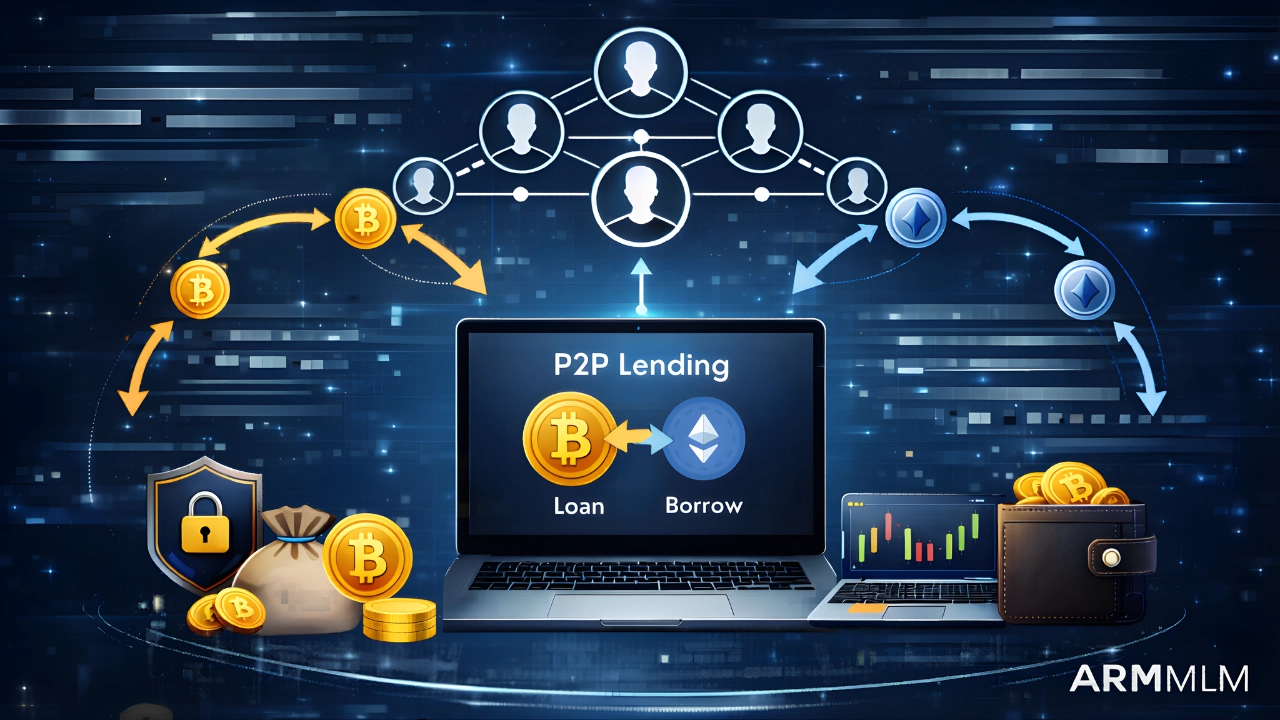 p2p crypto lending mlm platform