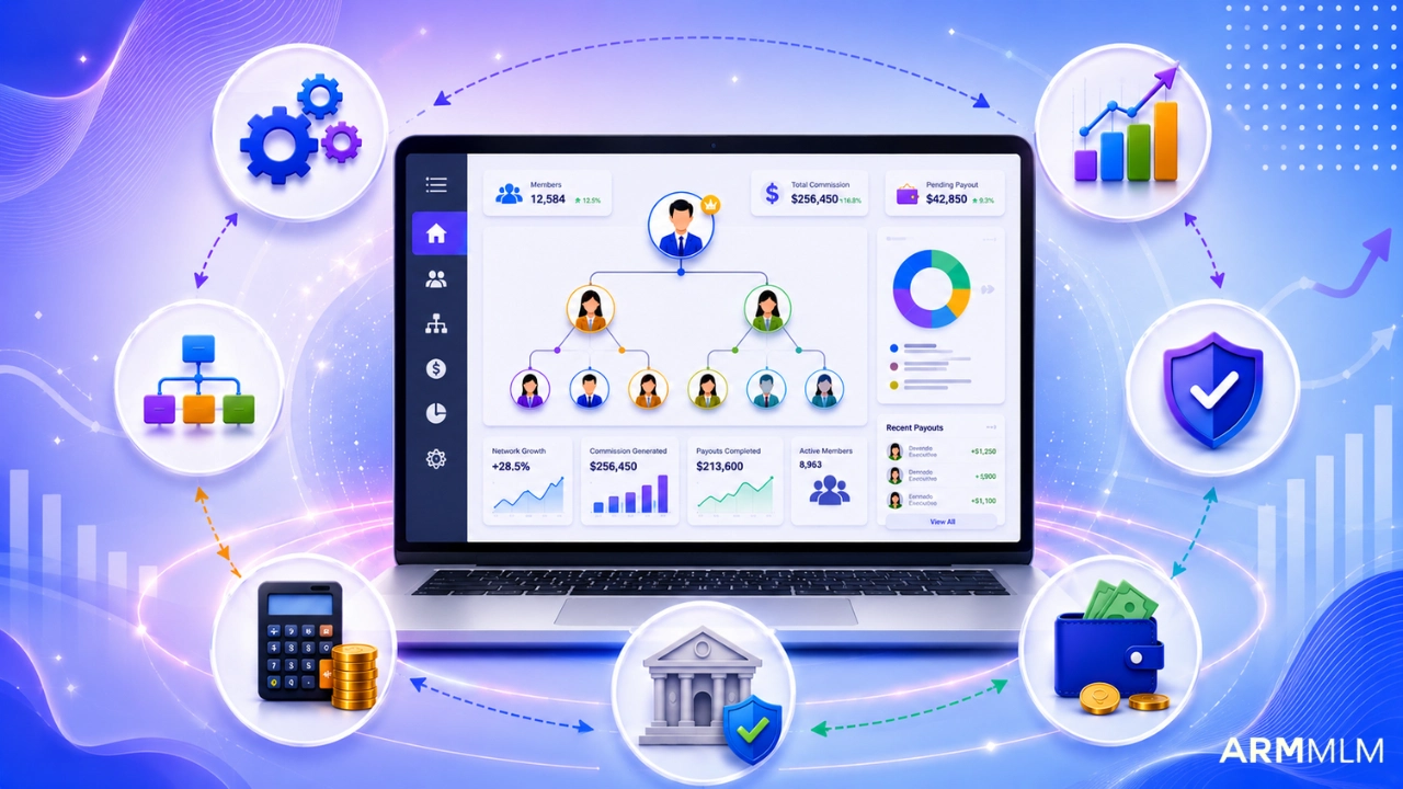 how mlm software automates commission calculation