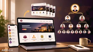 replicated website in mlm software